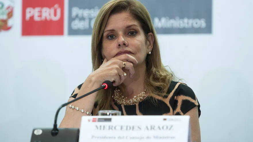 En la imagen, la vicepresidenta de Perú, Mercedes Aráoz