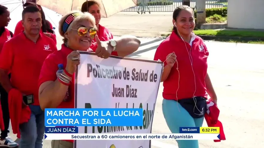 Realizan marcha por la lucha contra el SIDA