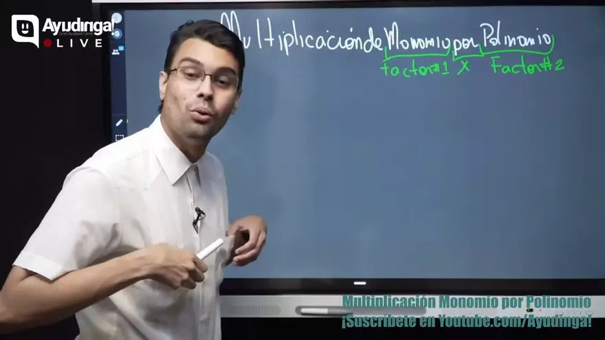 Ayudinga Matemáticas 8° - Multiplicación de Monomio por Polinomio con Coeficientes Fraccionarios 3 de julio de 2020