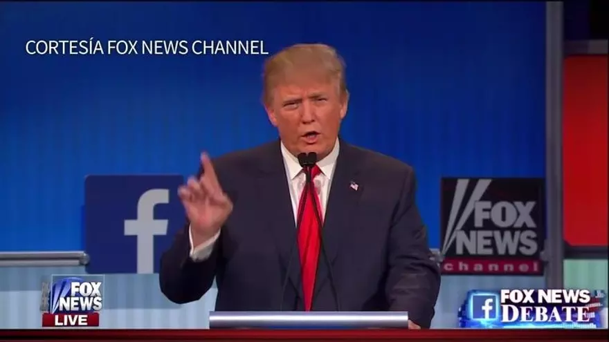 Aplausos y abucheos a Trump en el primer debate republicano