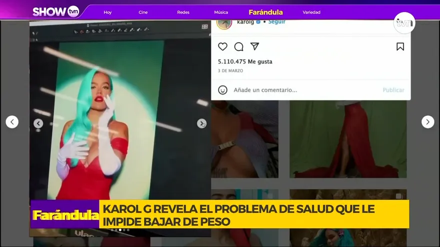 Karol G revela sus problemas de salud