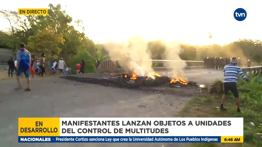 Siguen las protestas en varios puntos de Panamá Este y Darién