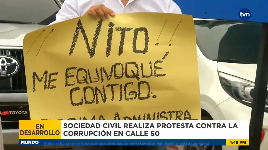 Realizan protesta en Calle 50