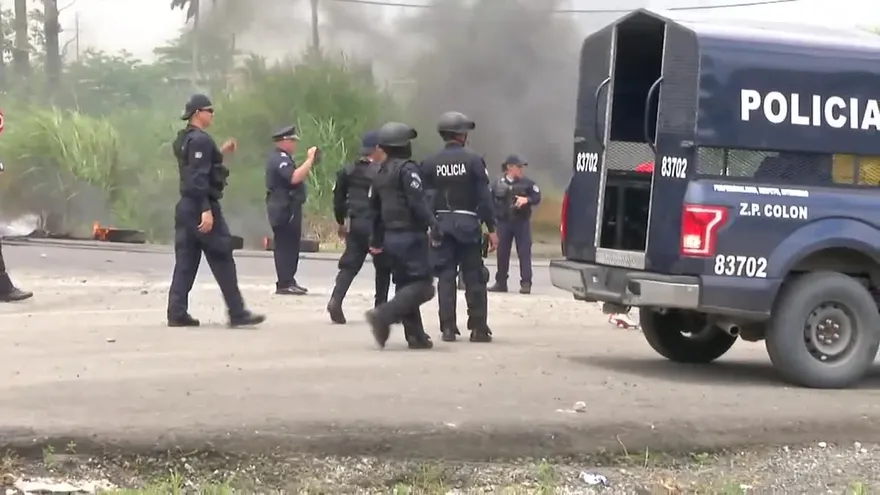 Varios detenidos por protestas en Colón