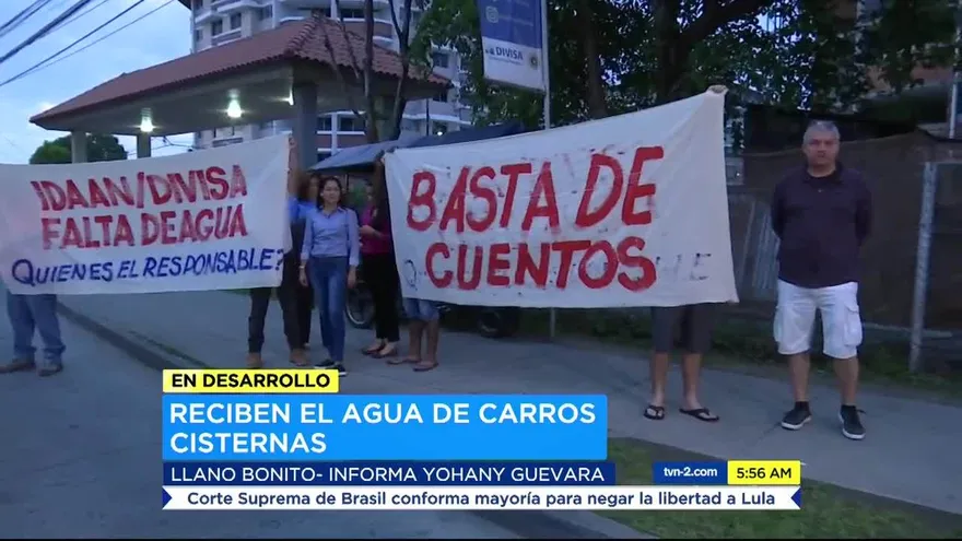 Residentes de varias torres en Llano Bonito llevan varios días sin agua potable