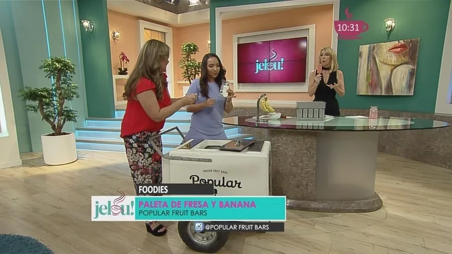 Paletas hechas con frutas naturales