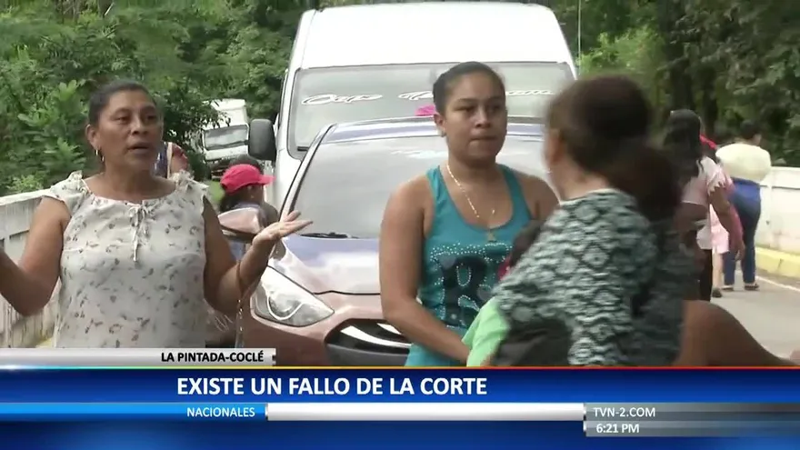Protestan en El Harino de Coclé