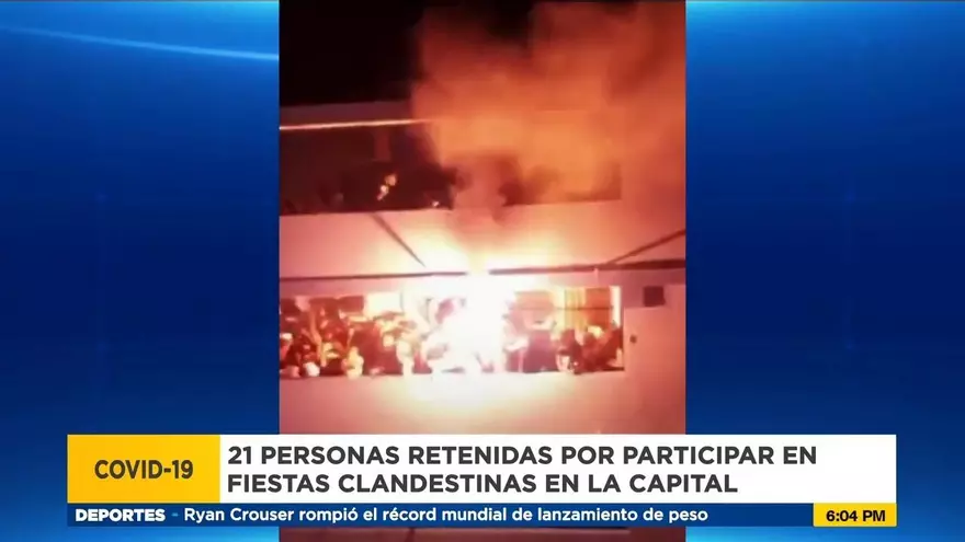 Varios retenidos en fiestas clandestinas