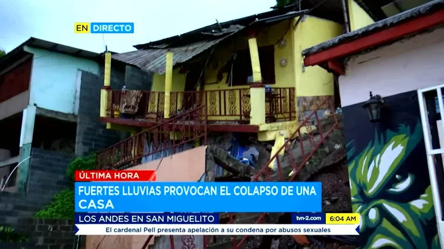 Colapsa una vivienda en Los Andes N° 1