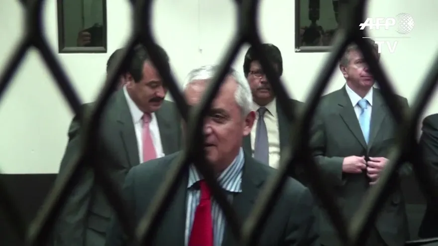 Otto Pérez comparece en tribunales