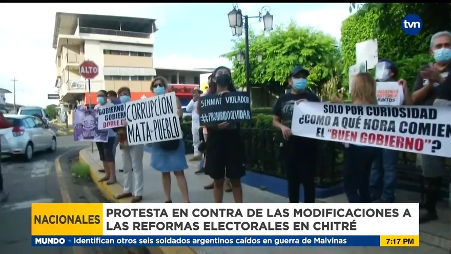 En la región de Azuero también se unieron a la jornada de protestas