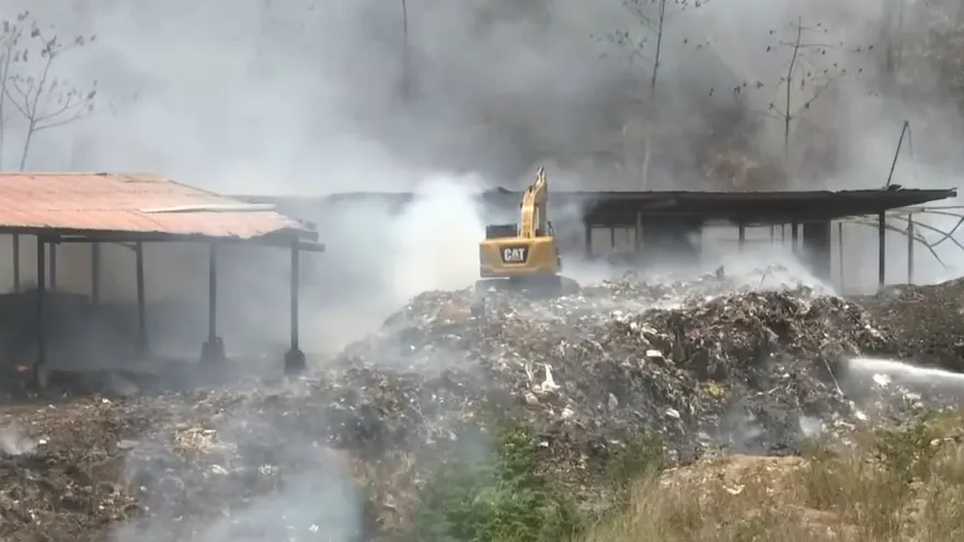 Advierten posible mano criminal detrás de incendio en vertedero