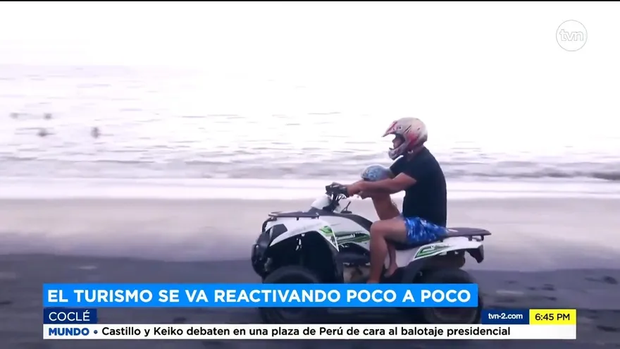 Se reactiva poco a poco el turismo en las playas de Coclé