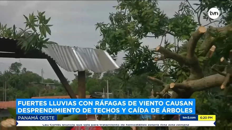 Se registran fuertes vientos en Panamá Oeste