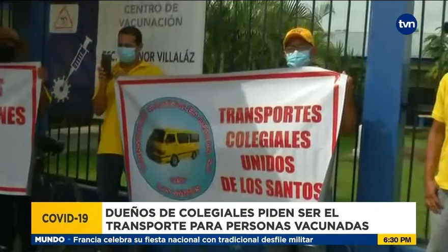 Dueños de busitos colegiales realizan protesta