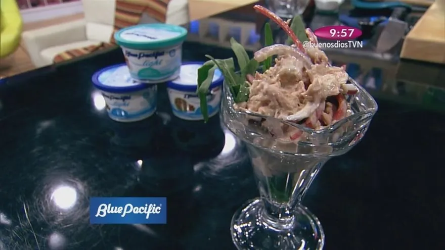 Ceviche costeño de atún plátano y palmito