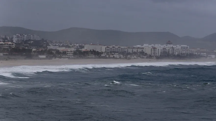Vista general de una playa en Los Cabos, Baja California Sur (México)