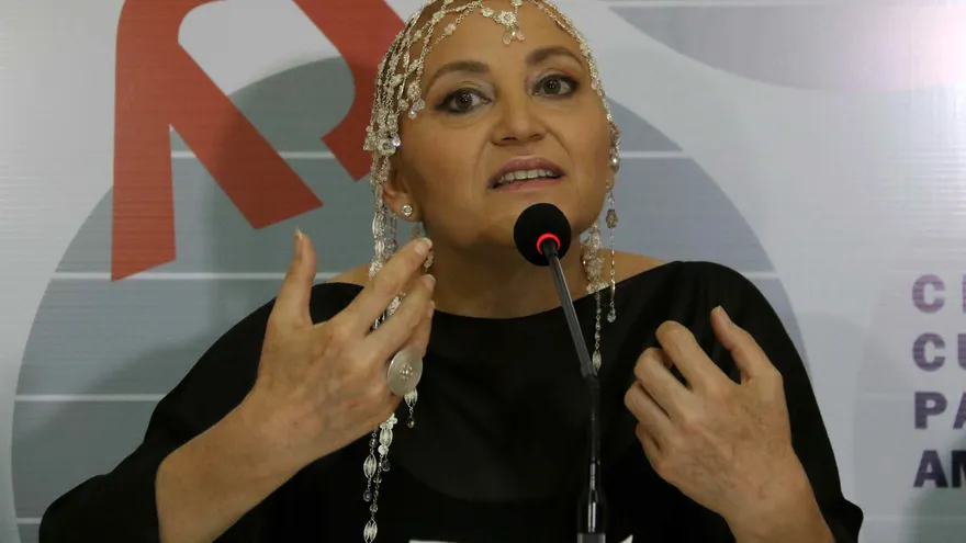 La artista paraguaya Berta Rojas.