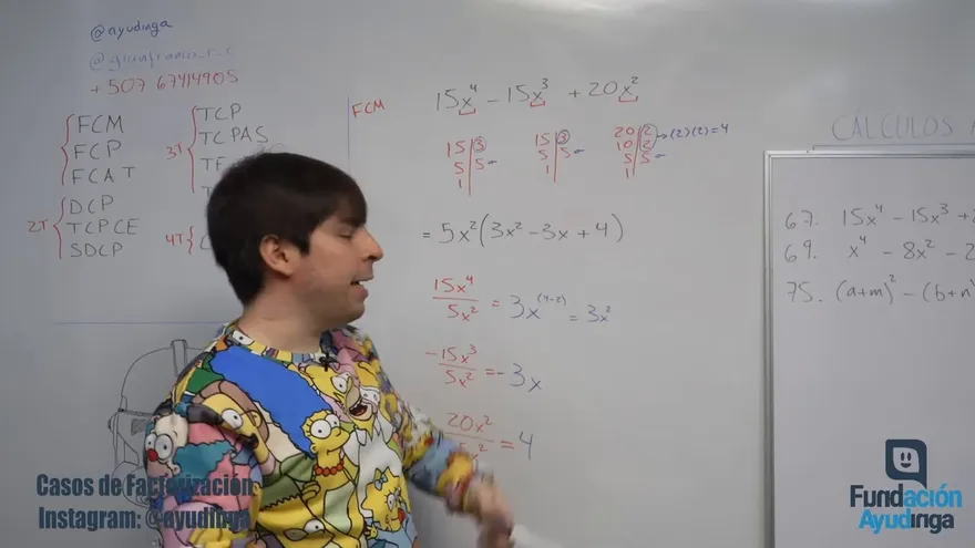 Ayudinga Matemáticas 9° - Repaso General de Casos de Factorización Parte IX 14 de mayo de 2020