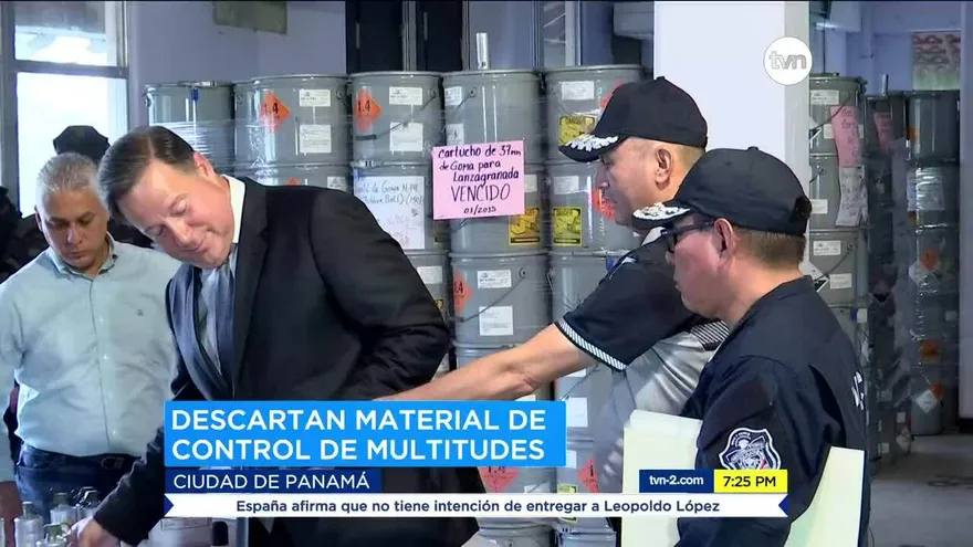 Varela descarta material antidisturbios que no fue utilizado