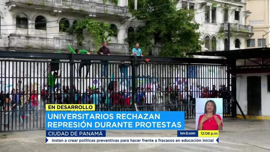 Estudiantes rechazan represión durante protestas