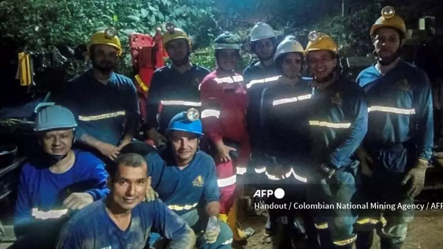 Mineros en Colombia sobreviven a accidente laboral