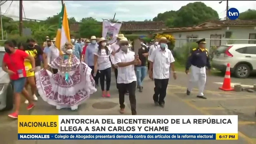 Antorcha Bicentenario llega a Panamá Oeste