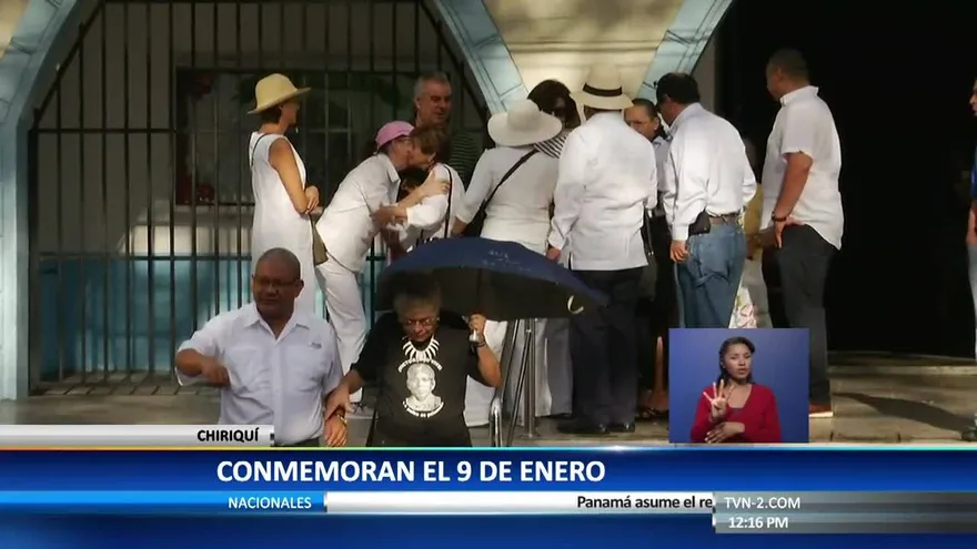 Conmemoran el 9 de enero en la provincia de Chiriquí