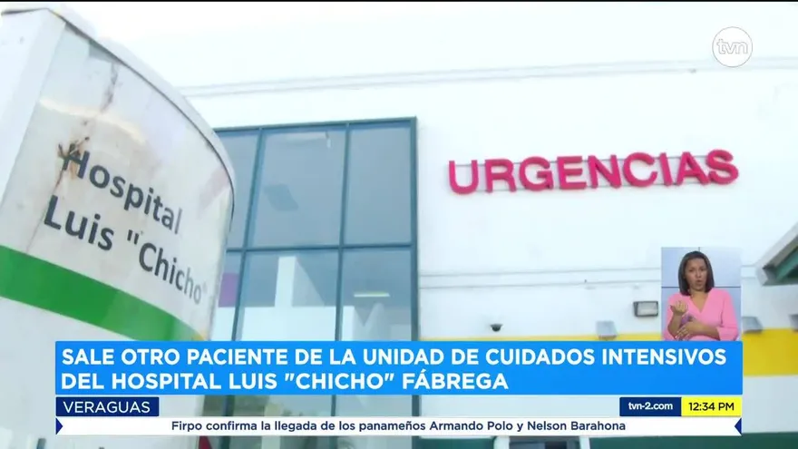 Otro paciente de COVID-19 sale de cuidados intensivos del hospital Luis ‘Chicho’ Fábrega
