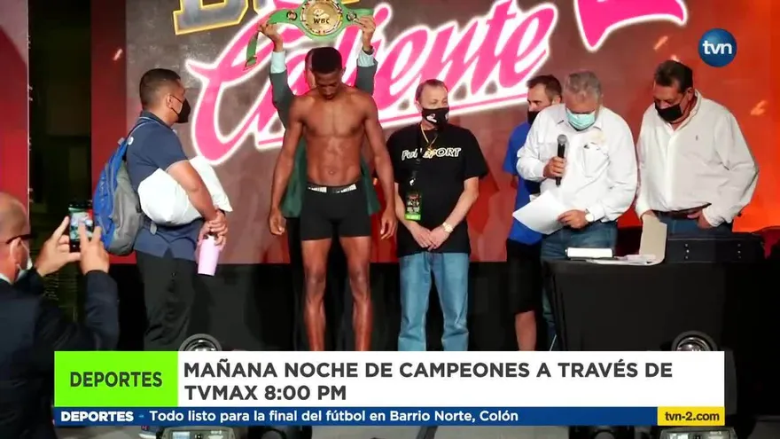 Todo listo para la cartelera Noche de Campeones 2