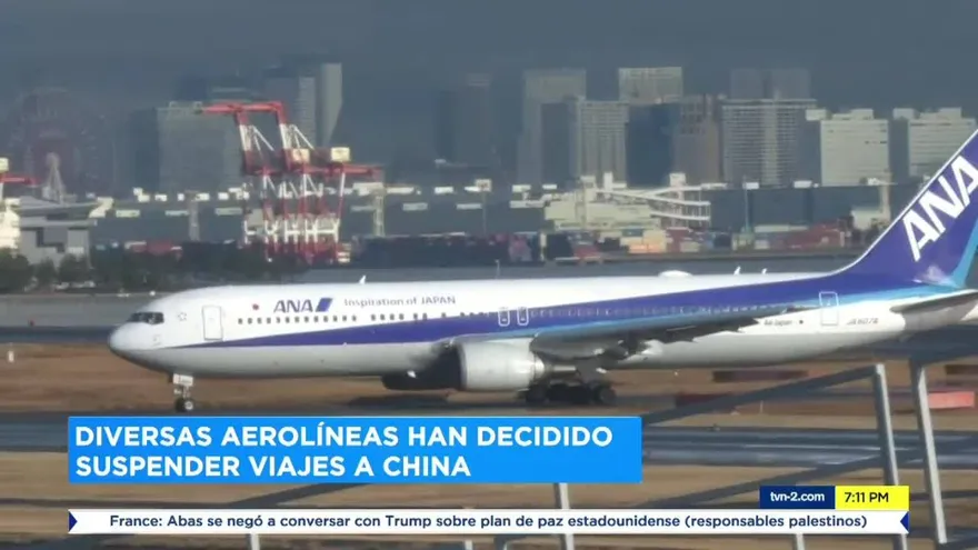 Diversas aerolíneas han decidido suspender viajes a China