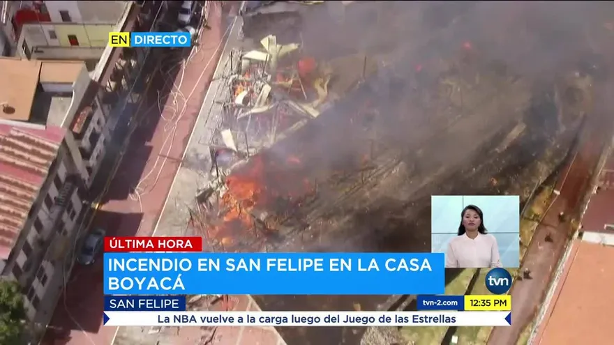 Tres estructuras afectadas por incendio en San Felipe