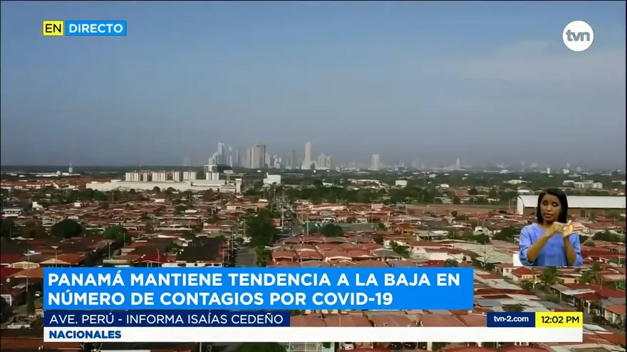 Panamá mantiene tendencia a la baja de casos de COVID-19