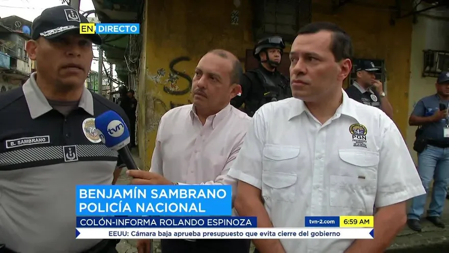 Operativo antipandillas en Colón