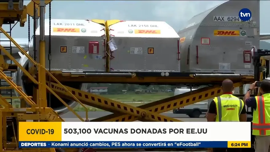 Llegan más de 500 mil vacunas Pfizer donada por EEUU