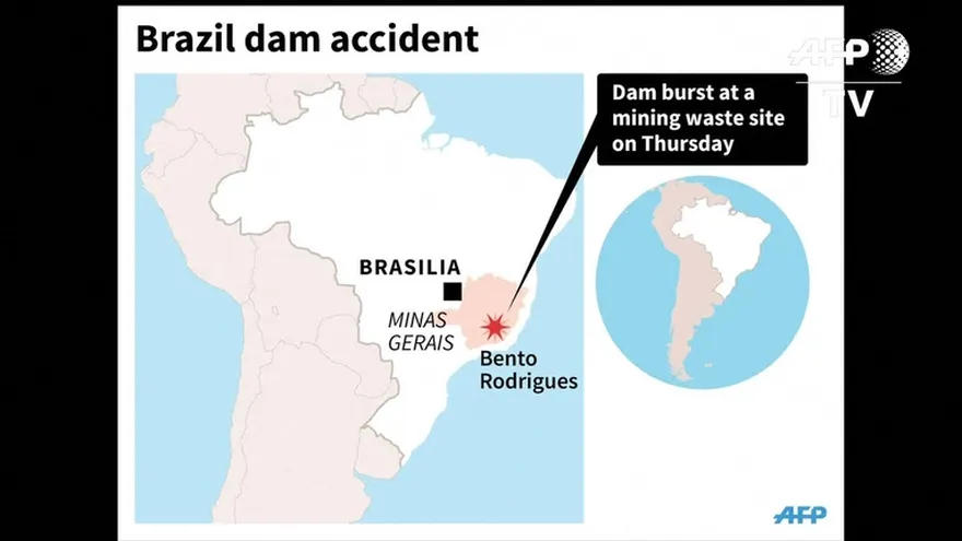 Al menos 17 muertos en deslave de residuos tóxicos en Brasil