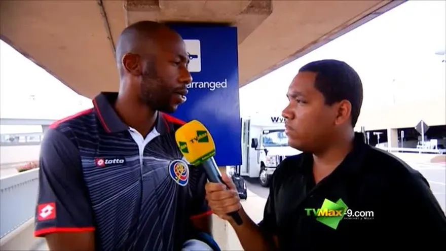 Llegada de Costa Rica a Dallas, para partido contra Panam