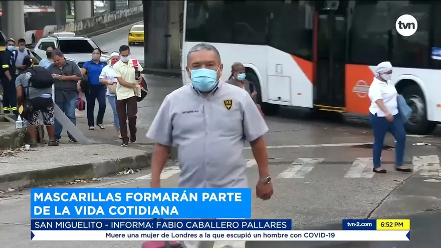 Mascarillas formarán parte de la vida cotidiana