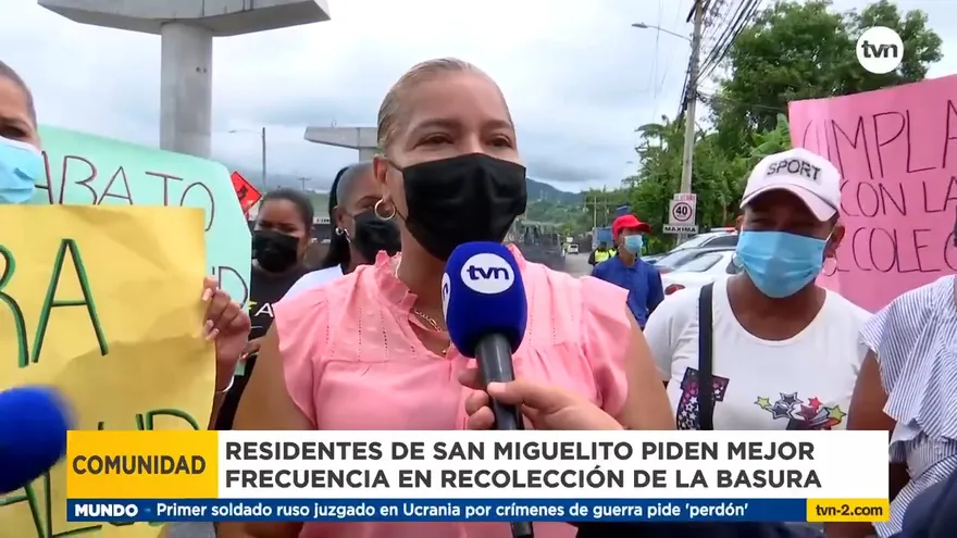 Protesta en San Miguelito por falta de recolección de basura