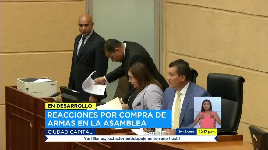 Cuestionan compra de armas de fuego por parte de directiva de la Asamblea Nacional