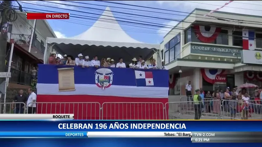 Boquete celebra Independencia de España