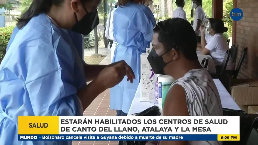 Centros de vacunación en Veraguas este fin de semana