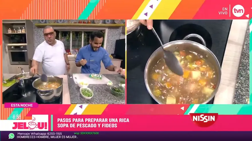 Receta: sopa de pesacado con fideos