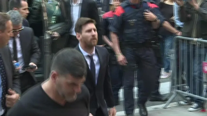 Messi testifica en Barcelona en su juicio por fraude fiscal