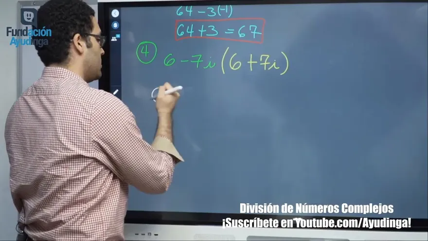 Ayudinga Matemáticas 11° - División de Números Complejos - Problemas de Ejemplo 8 de junio de 2020