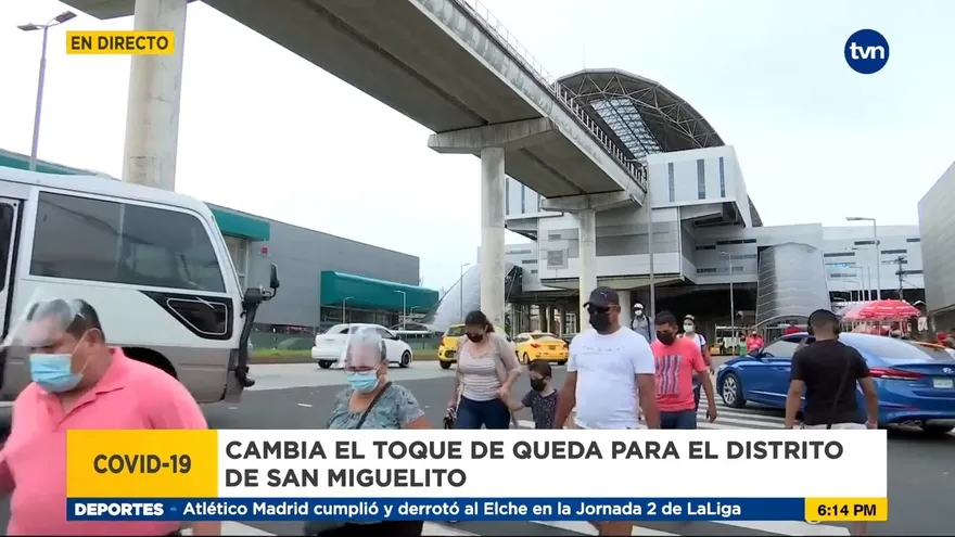 Toque de queda cambia en San Miguelito