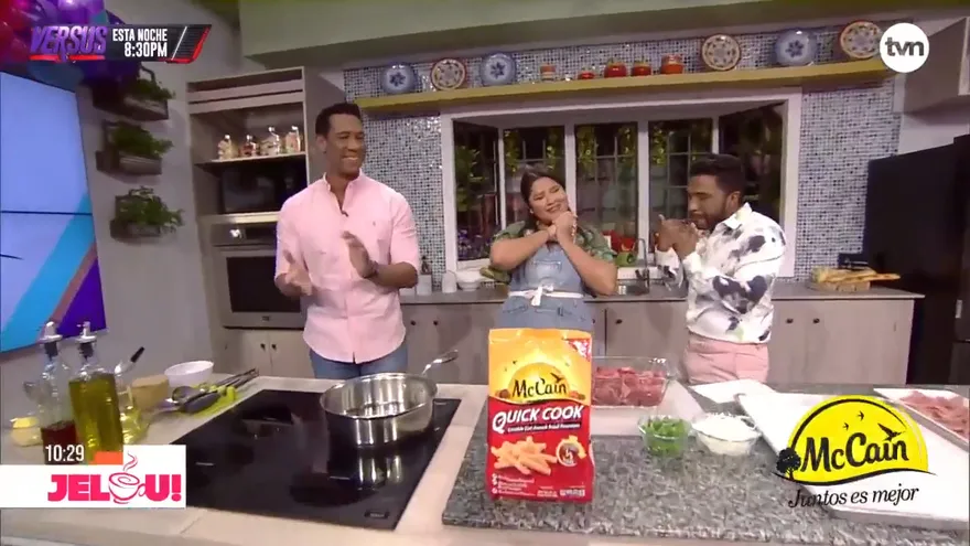 Receta: Papas con carne y queso