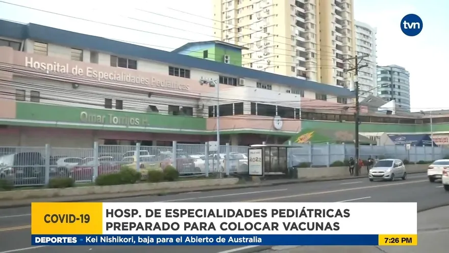 Hospital pediátrico se prepara para colocar vacunas anticovid