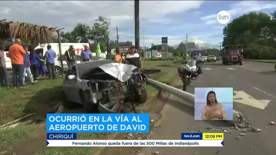 Una persona lesionada por accidente de tránsito en Chiriquí
