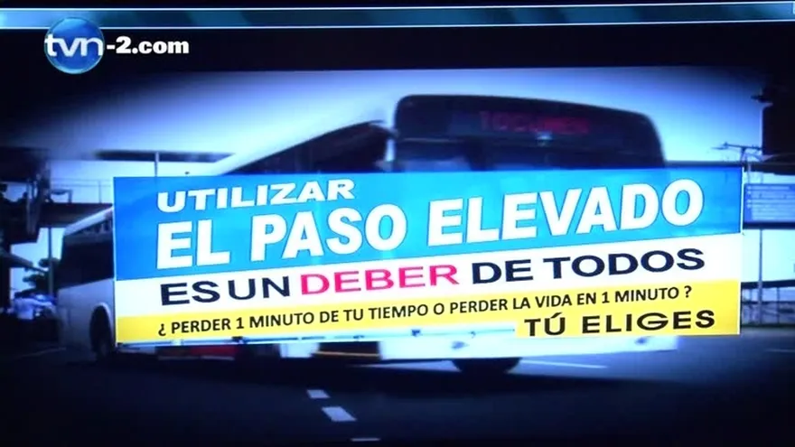 Mides lanza campaña para crear consciencia en los peatones del uso de los puentes peatonales